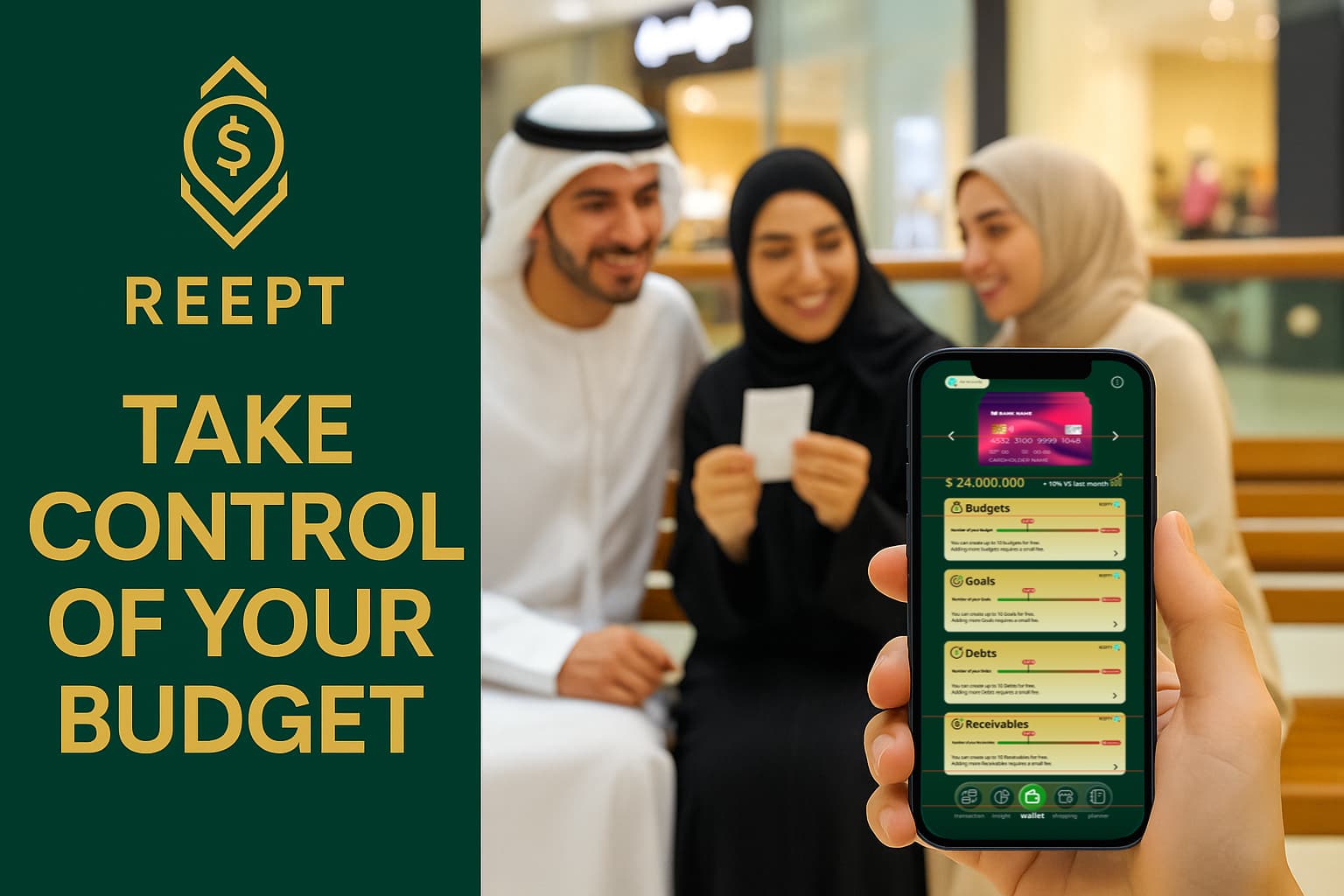 Screenshot of REEPT TECH app